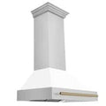 ZLINE 36" Autograph Stainless Wall Range Hood, 8654STZ-WM36-CB