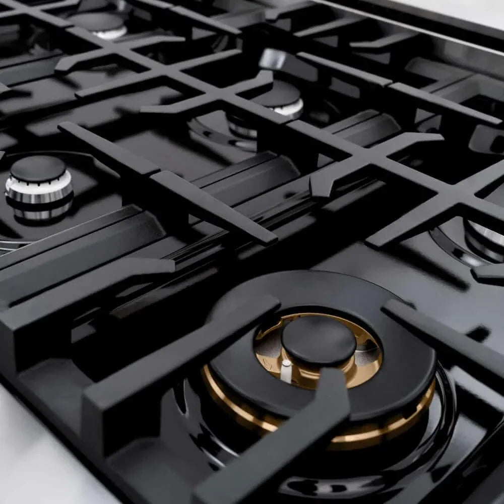 ZLINE 48" Dual Fuel Range, Gas Cooktop, Electric Convection Oven Stainless Steel, White Matte Door CDR-WM-48