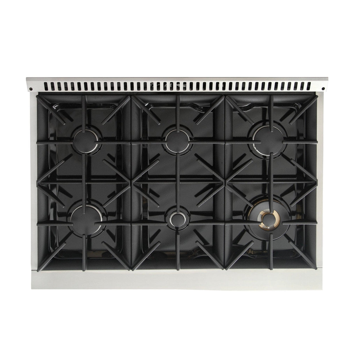 Kucht 36" Gas Range, Stainless Steel with Green Oven Door, KNG361-G