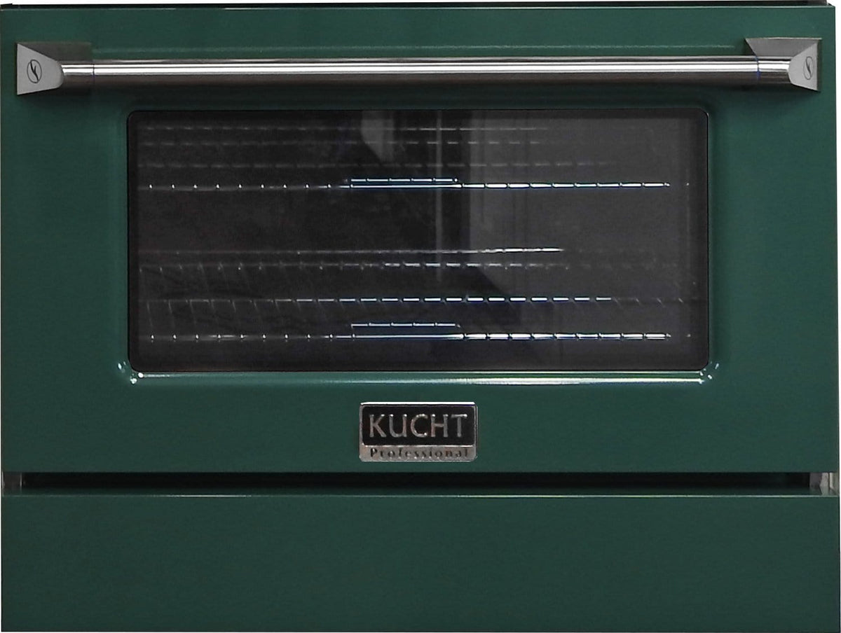 Kucht 36" Gas Range, Stainless Steel with Green Oven Door, KNG361-G