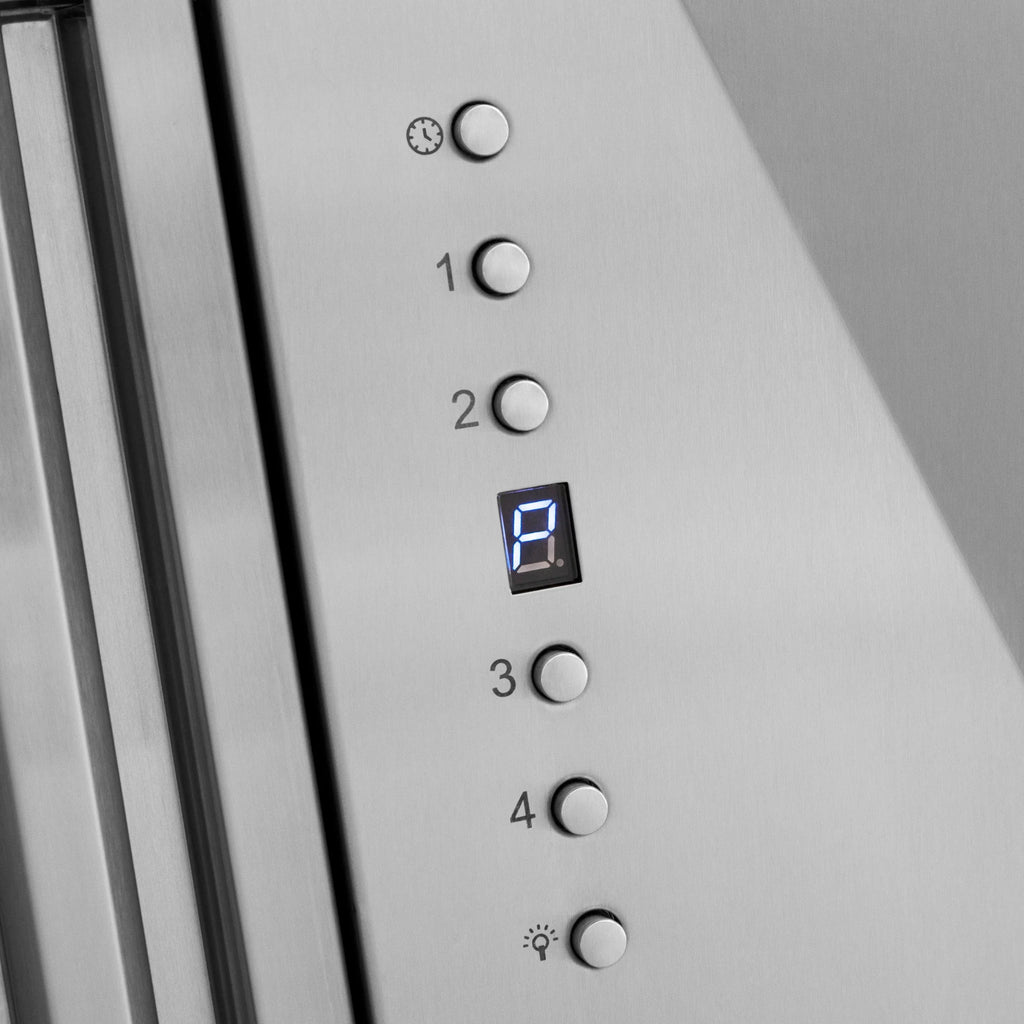 ZLINE 30" Autograph Stainless Wall Range Hood, White, 8654STZ-WM30-CB