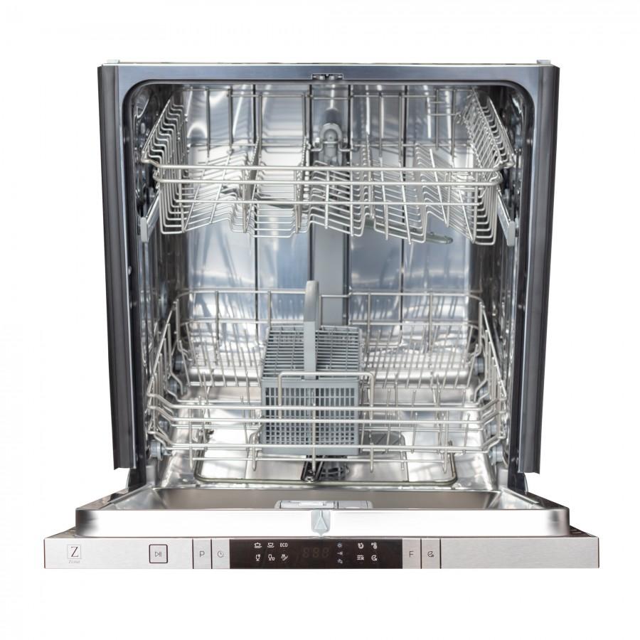 ZLINE 24" Dishwasher in White Matte, Traditional Handle, DW-WM-24