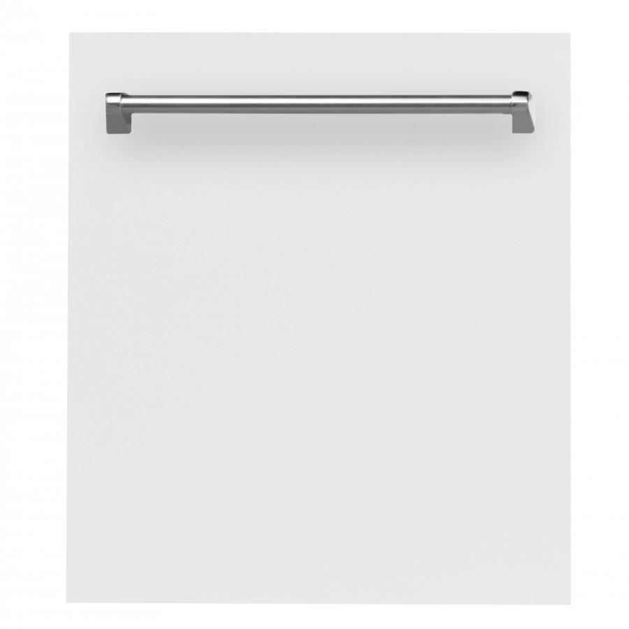 ZLINE 24" Dishwasher in White Matte, Traditional Handle, DW-WM-24
