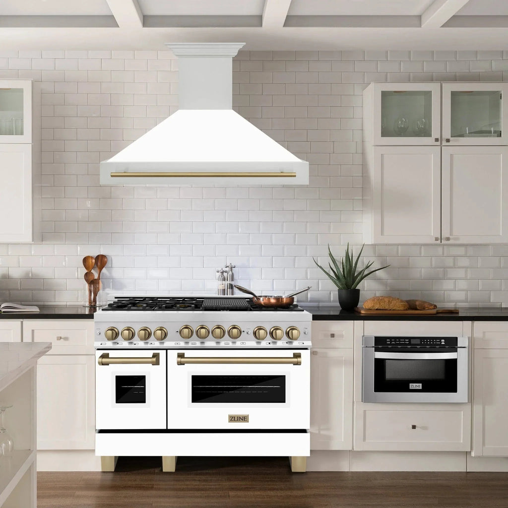 ZLINE 48" Autograph Stainless Wall Range Hood, 8654STZ-WM48-CB