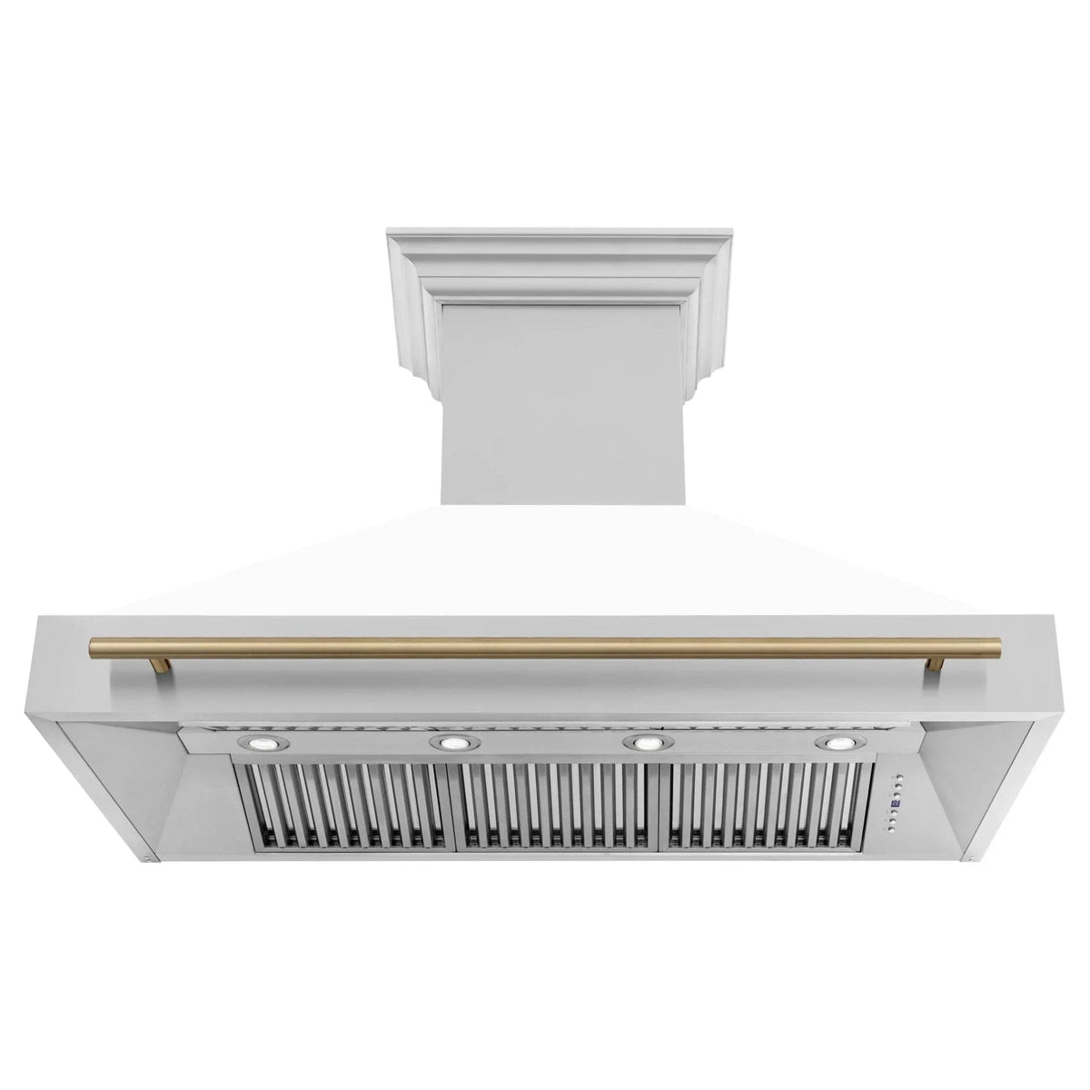 ZLINE 48" Autograph Stainless Wall Range Hood, 8654STZ-WM48-CB