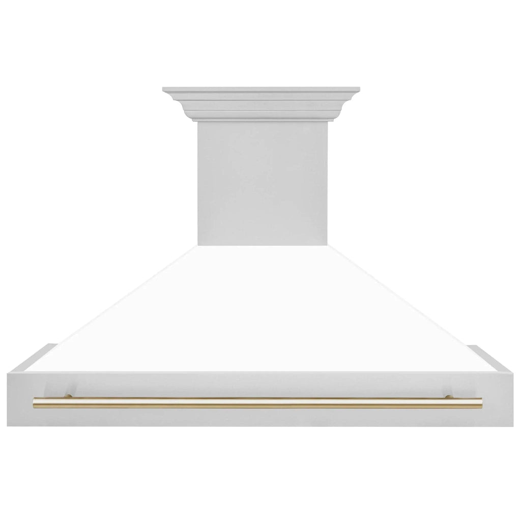 ZLINE 48" Autograph Stainless Wall Range Hood, 8654STZ-WM48-G