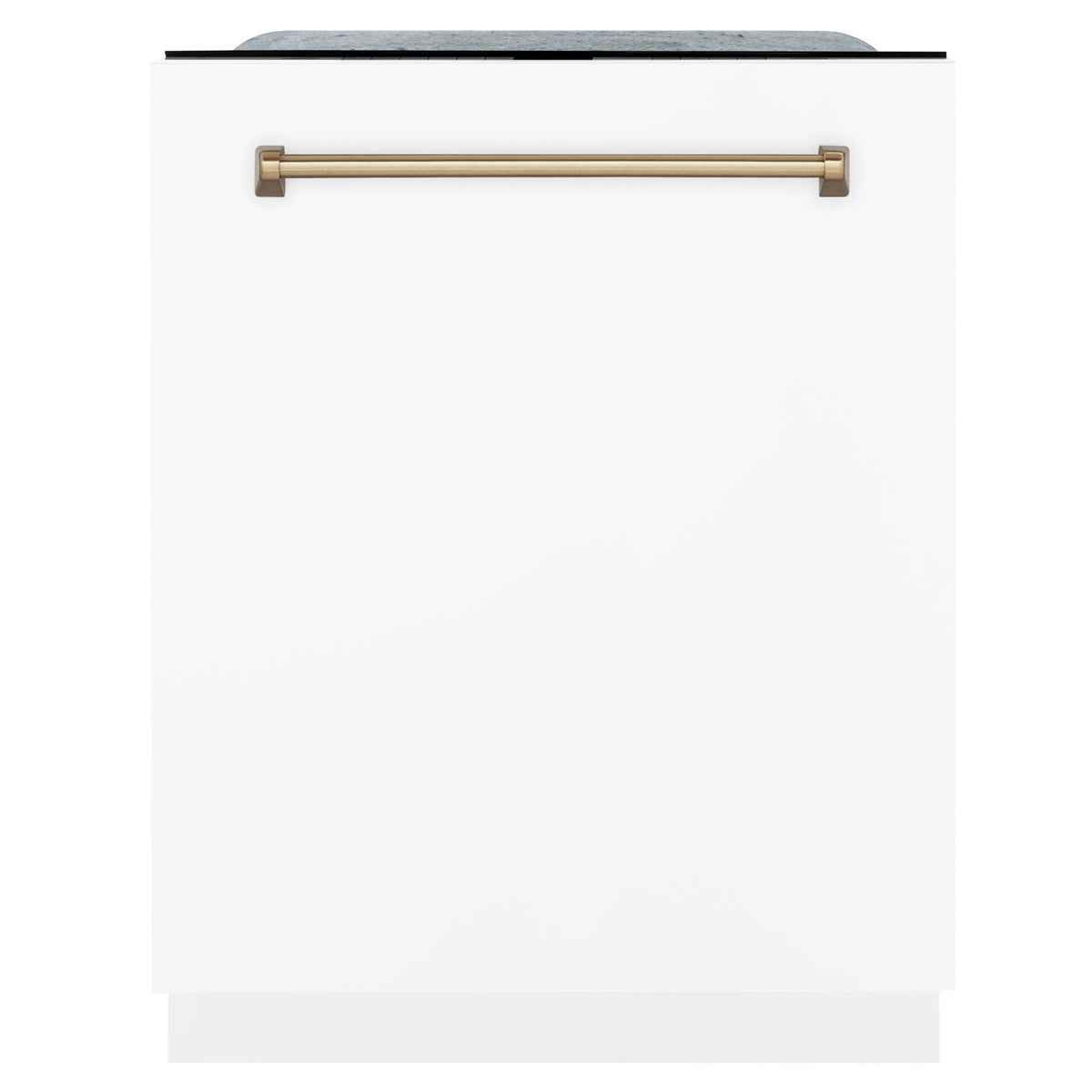 ZLINE Autograph 24" Dishwasher, White Door, Bronze DWMTZ-WM-24-CB